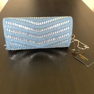 D’Margeaux New York denim clutch